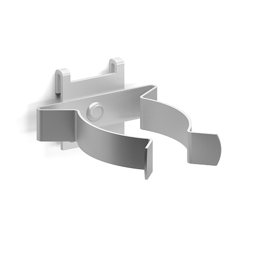 Small clamp for perforated panel, 53x72 mm