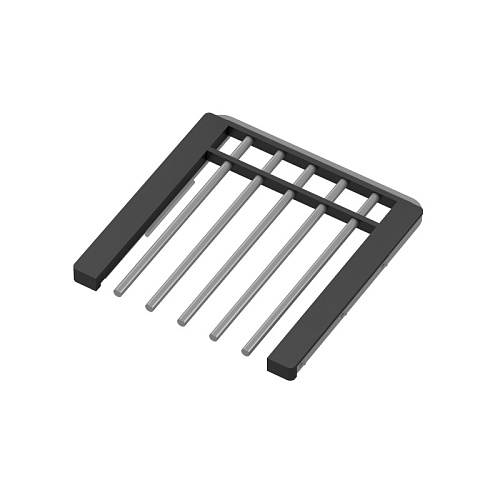 Trousers rack w/soft closer, series 460, L=450, wood dark