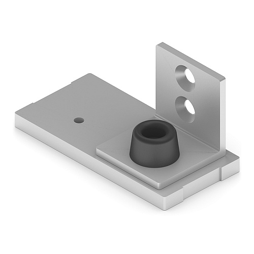 Double top track end cover, metal