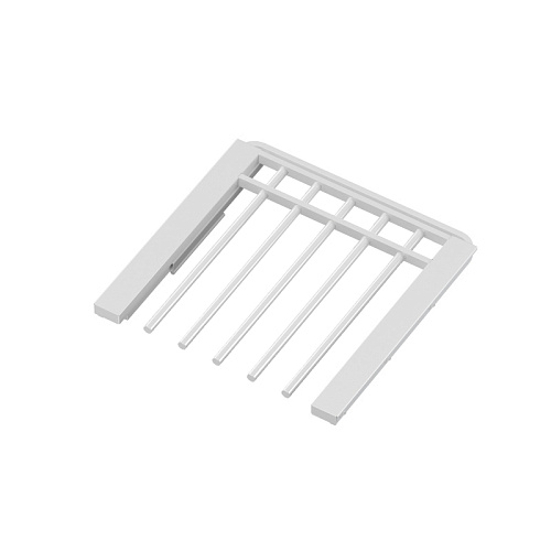Trousers rack w/soft closer, series 460, L=450, wood white