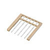 Trousers rack w/soft closer, series 460, L=450, wood light