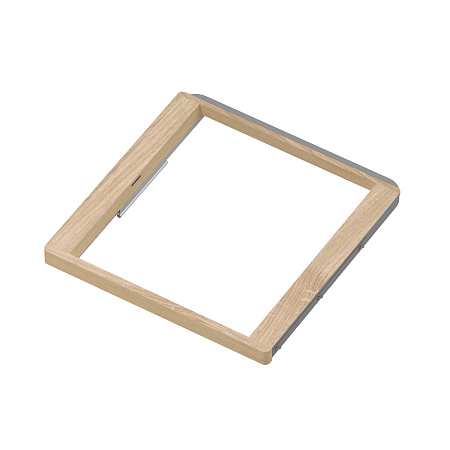 Basket frame w/ soft closer, series 460, L=450, wood light