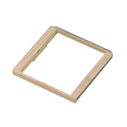 Basket frame w/ soft closer, series 460, L=450, wood light