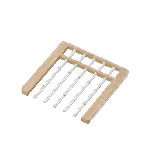 Pull-out trousers rack, series 460, L=450, wood light