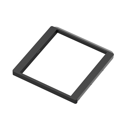 Basket frame w/ soft closer, series 460, L=450, wood dark