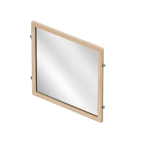 Mirror in a wooden frame, L=607, wood light