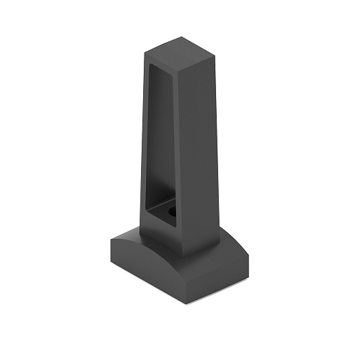 Central shoe rack profile holder