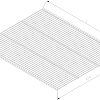 Wire shelf, Series 540, L=1823, 494×14