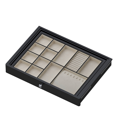 Accessories shelf facade, series 460, L=607, wood dark