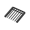 Trousers rack w/soft closer, series 460, L=450, wood dark