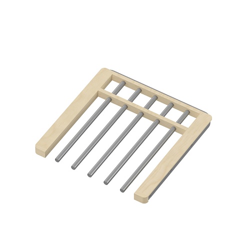 Pull-out trousers rack, series 460, L=450, wood light