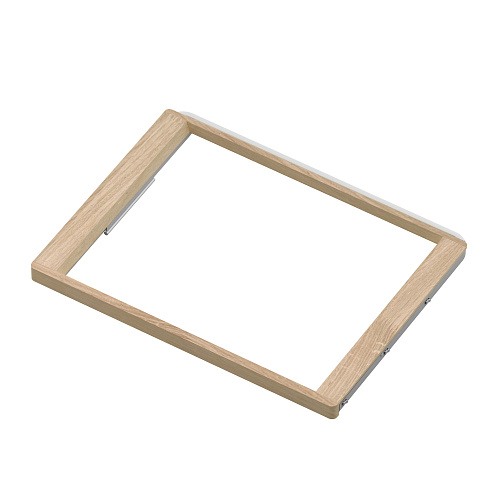 Basket frame w/ soft closer, series 460, L=607, wood light